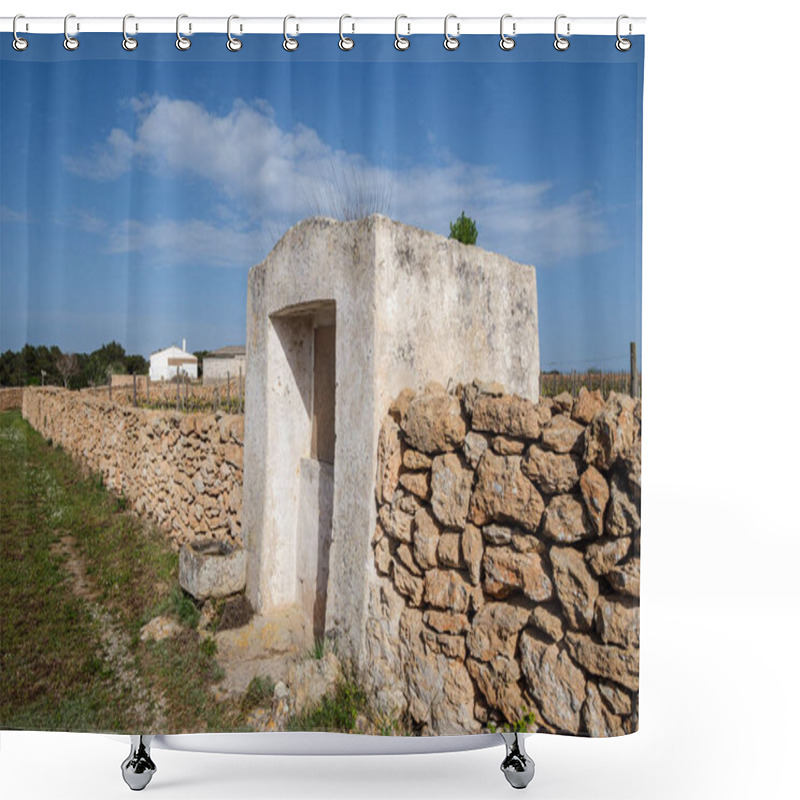 Personality  Vineyards Of The Terramoll Winery, La Mola, Formentera, Pitiusas Islands, Balearic Community, Spain Shower Curtains