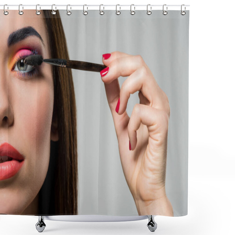 Personality  Eyelashes Makeup Shower Curtains