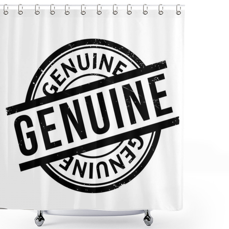 Personality  Genuine Rubber Stamp Shower Curtains