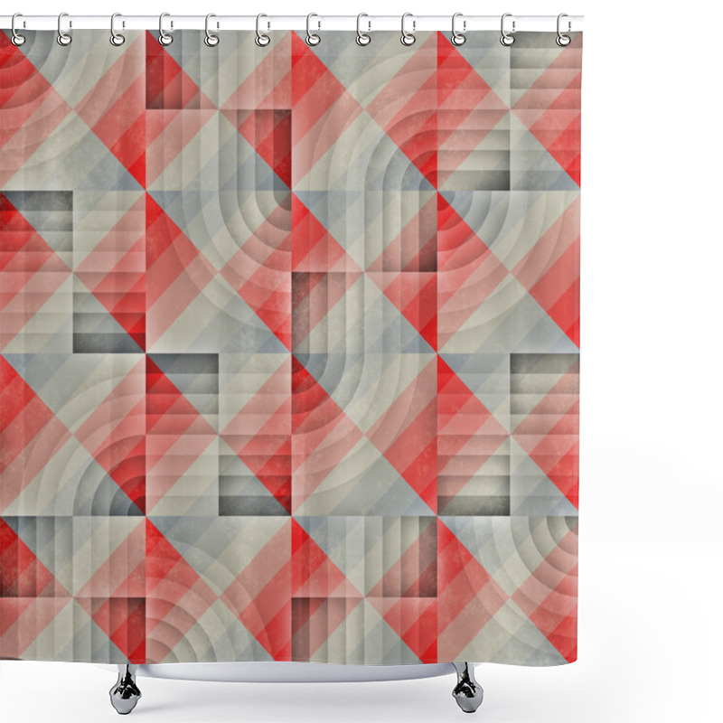 Personality  Raster Seamless Geometric Pattern Shower Curtains