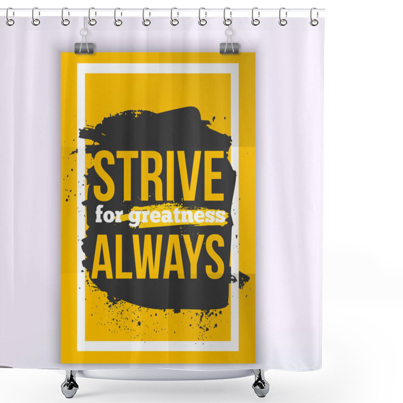 Personality  Find Your Greatness Quote Inspiration. Wall Art Prints,mock Up, Home Interior Poster Card, Typographic Composition, Vector Illustration. Shower Curtains