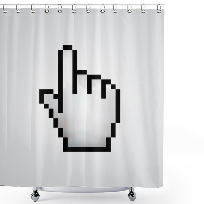 Personality  Hand Cursor Shower Curtains