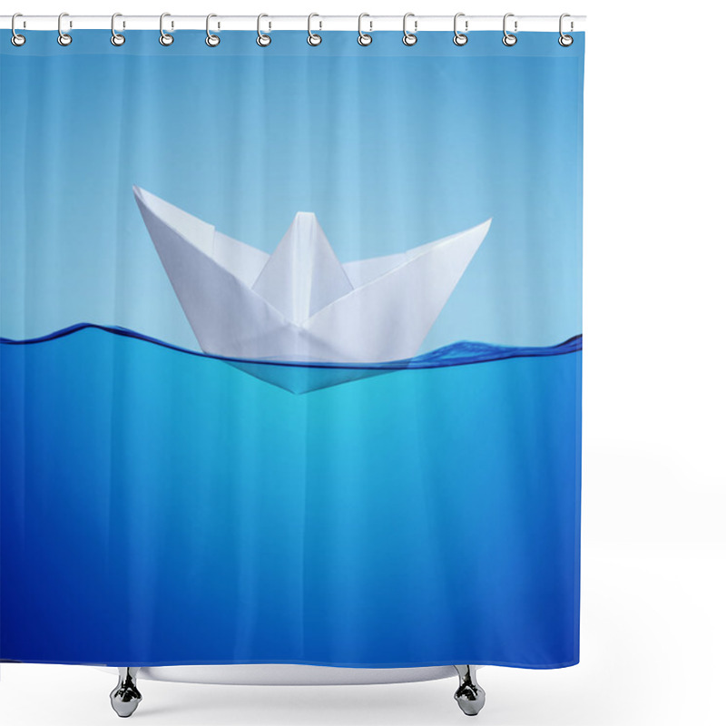 Personality  Paper Toy-ship Shower Curtains