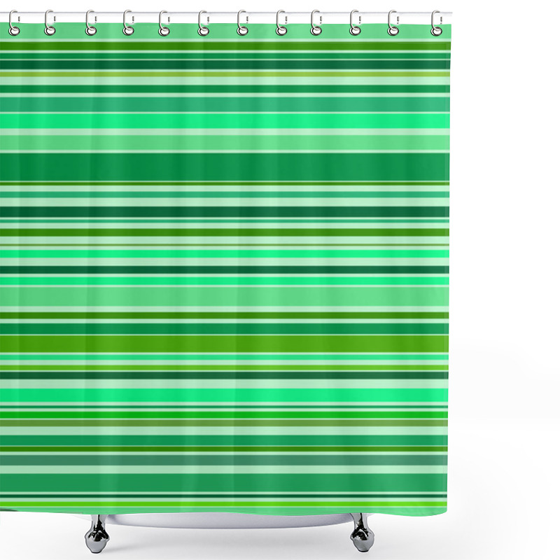 Personality  Background Green Stripes Shower Curtains