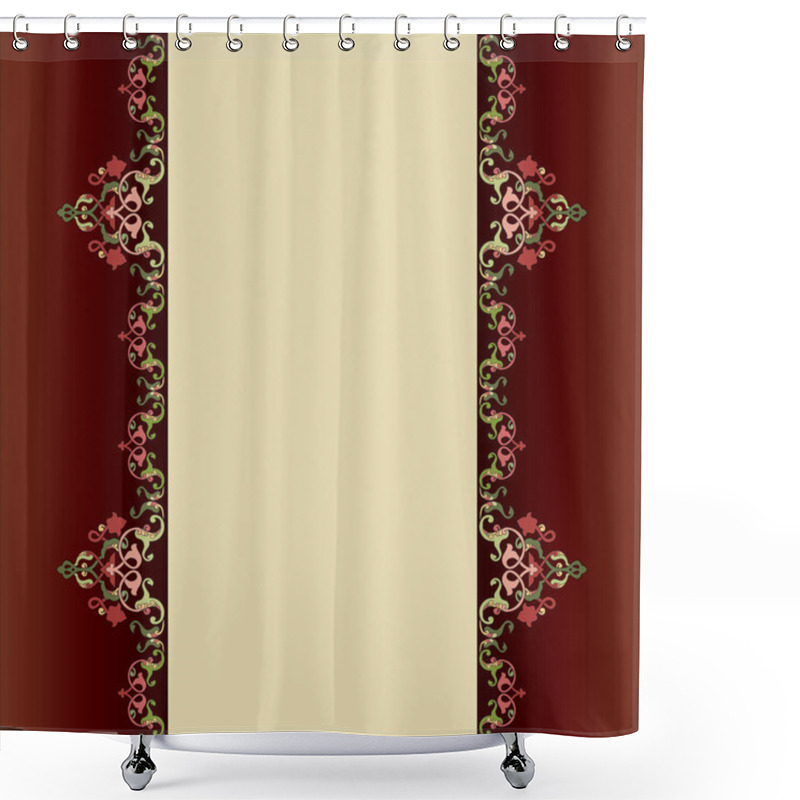 Personality  Invitation Card With Islamic Decor Shower Curtains