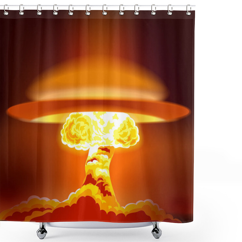 Personality  Nuclear Explosion With Dust Shower Curtains