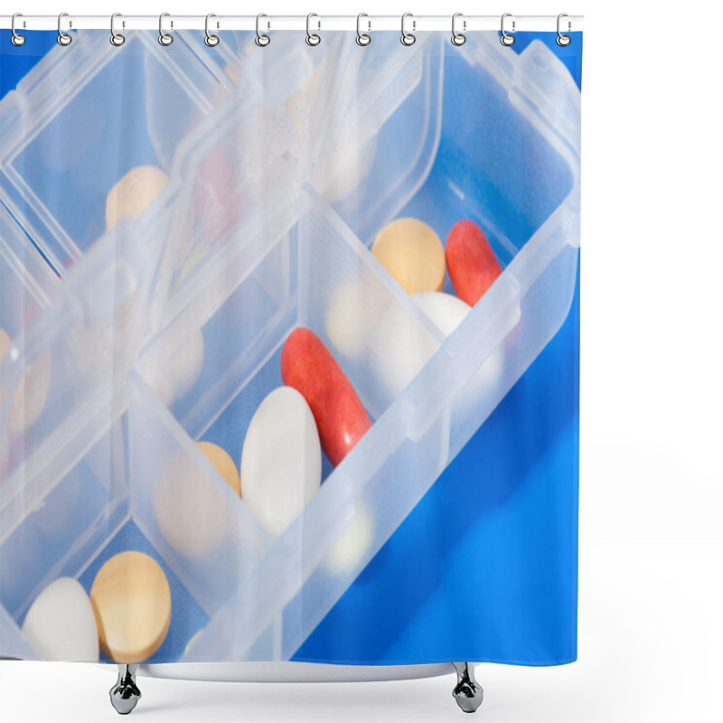 Personality  Right Pill For Right Day Shower Curtains