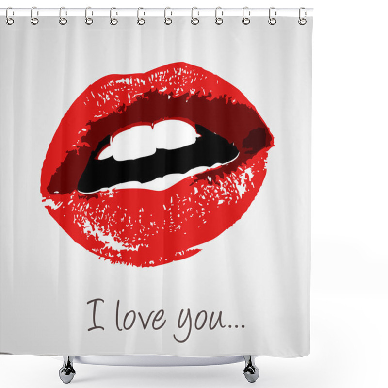 Personality  Love Kiss Shower Curtains