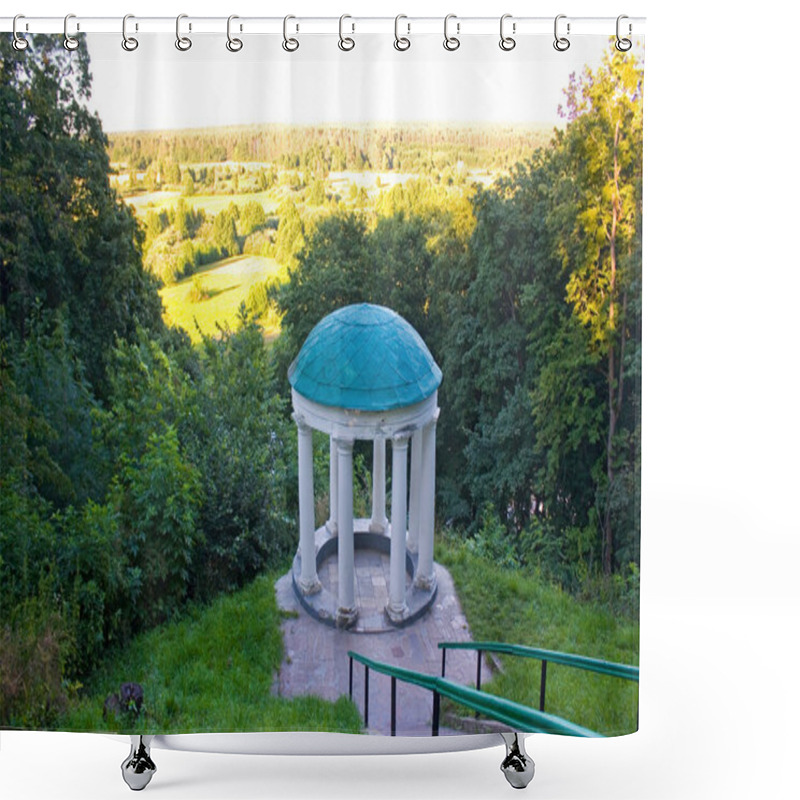 Personality  Old Gazebo In A Picturesque Location In Sednev, Ukraine Shower Curtains