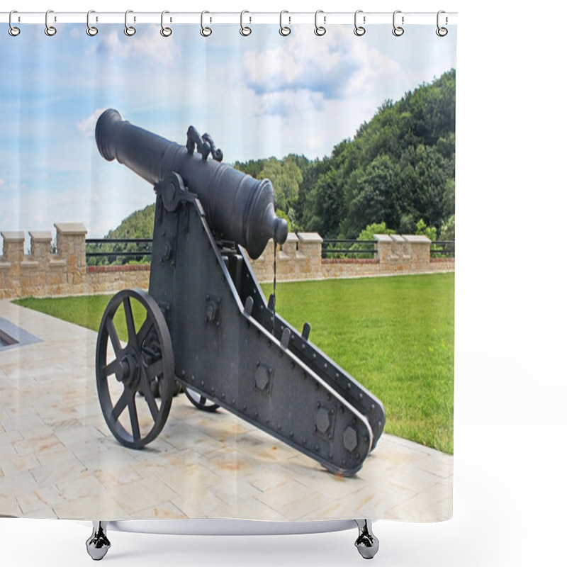 Personality  Ancient Cannon For Protection Old Castle, Lviv, Ukraine Shower Curtains