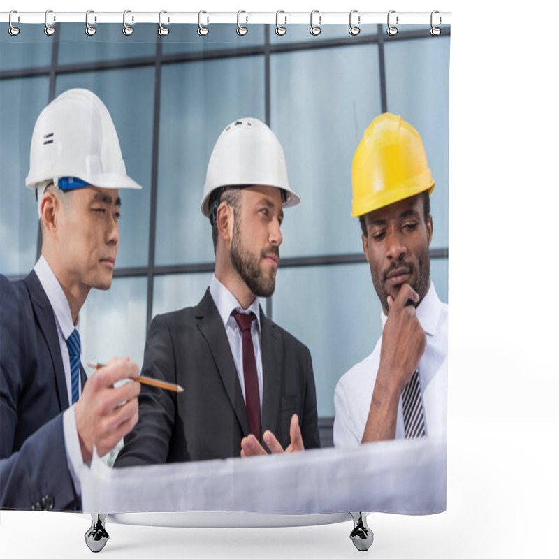 Personality  Professional Architects Working  Shower Curtains