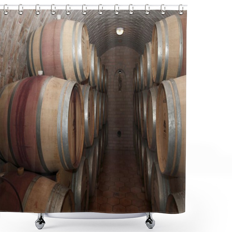 Personality  Wine Cellar Shower Curtains