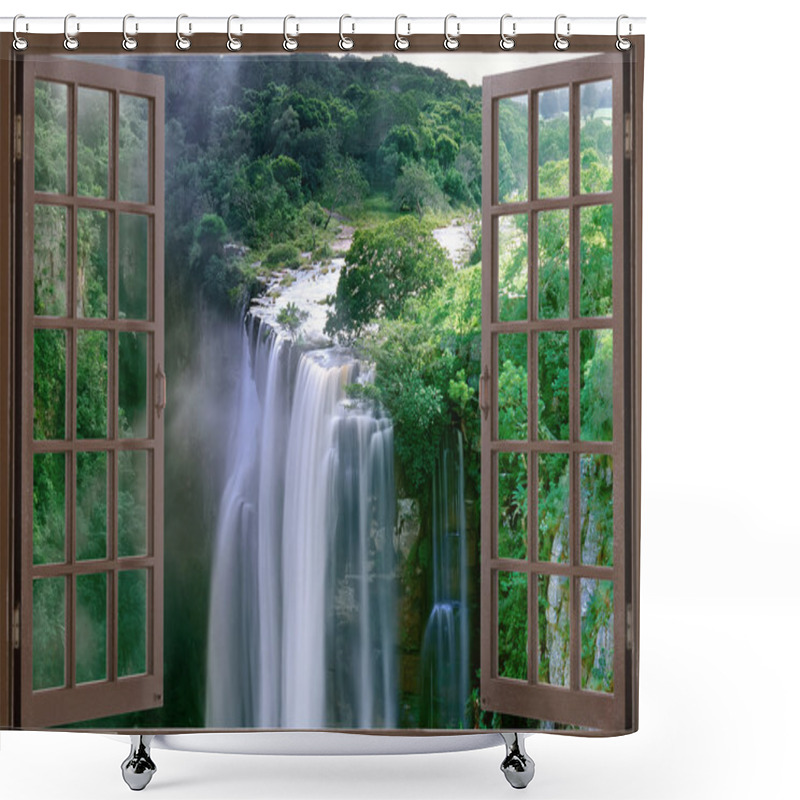 Personality  Magwa Falls Cape Province South Africa Shower Curtains