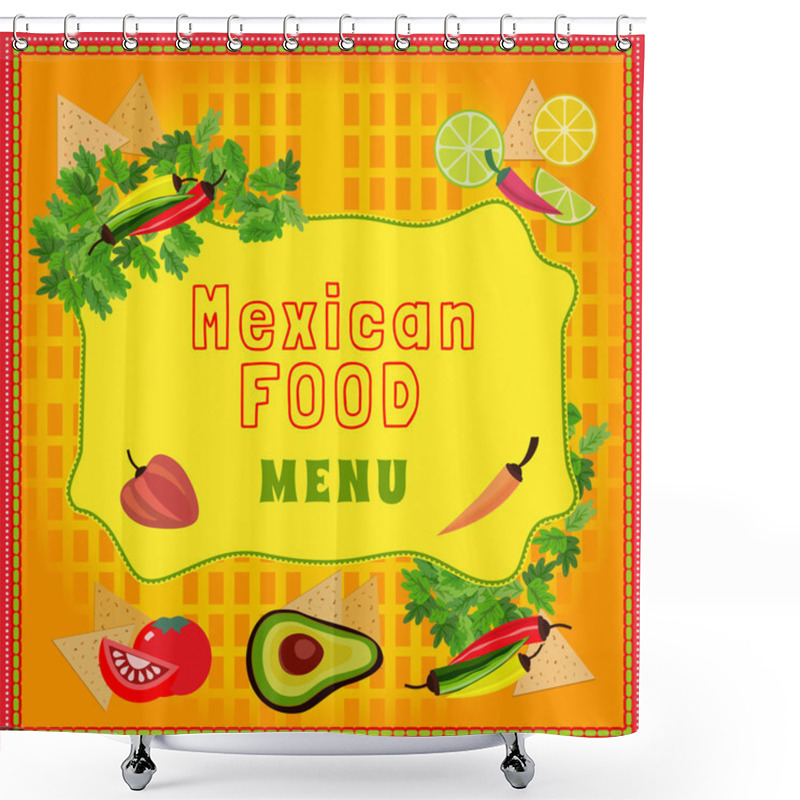 Personality  Mexican Food Menu Shower Curtains