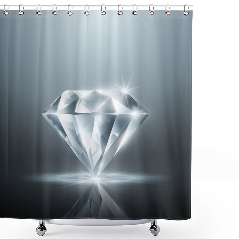 Personality  Vector Diamond Shower Curtains