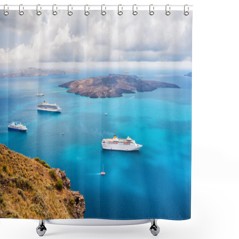 Personality  Beautiful Landscape With Sea View. Shower Curtains