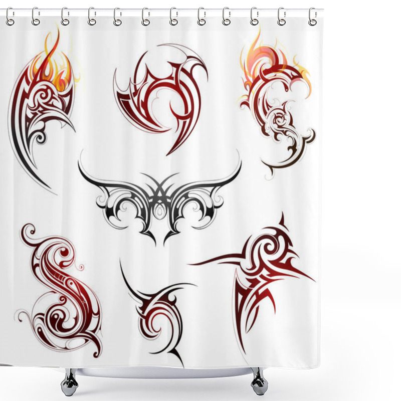 Personality  Tribal Art Set Shower Curtains