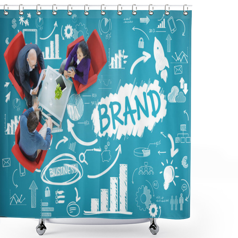 Personality  Brand, Technology Concept Shower Curtains