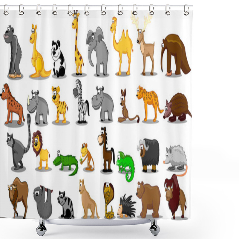 Personality  Extra Large Set Of Animals Shower Curtains