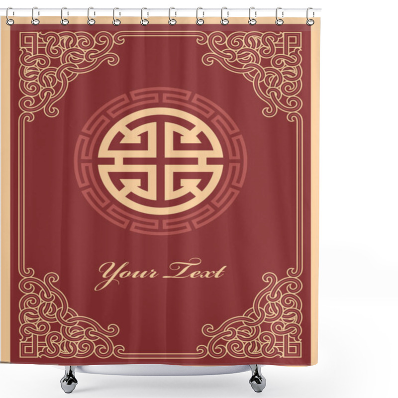 Personality  Oriental Template Pattern Shower Curtains