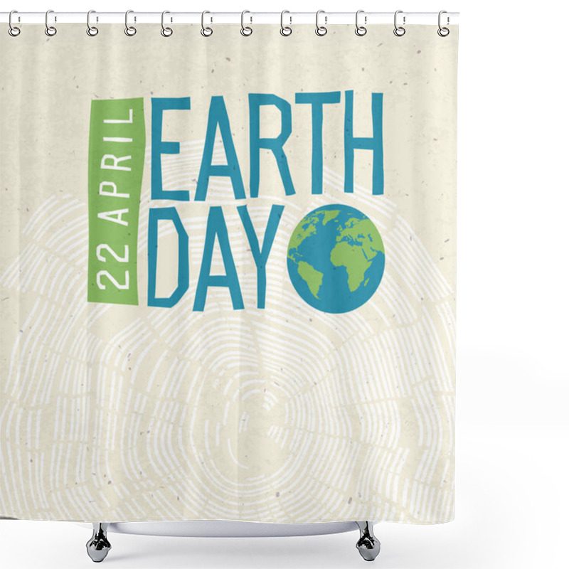 Personality  Earth Day Poster  Shower Curtains