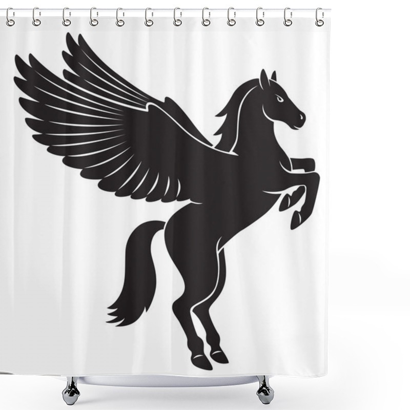 Personality  Fabulous Animal Pegasus Shower Curtains