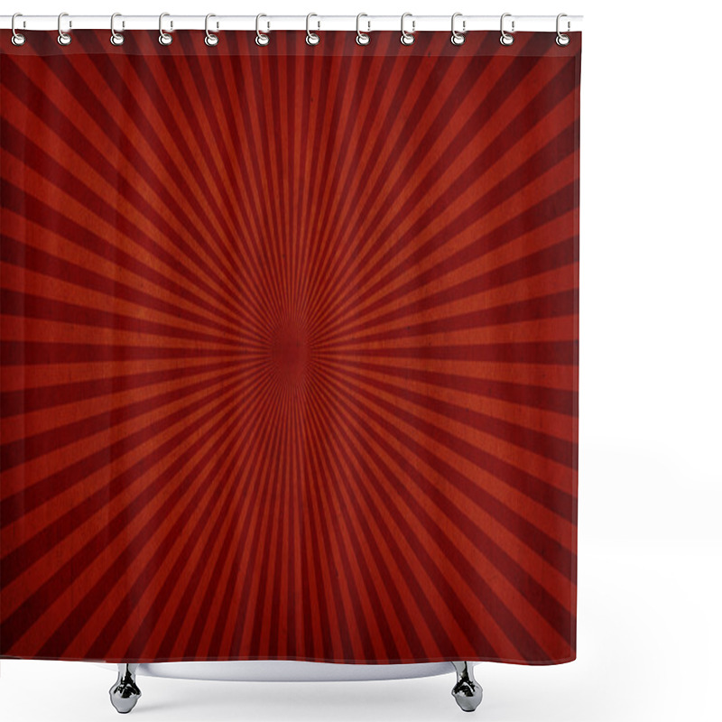 Personality  Red Striped Grunge Background Shower Curtains