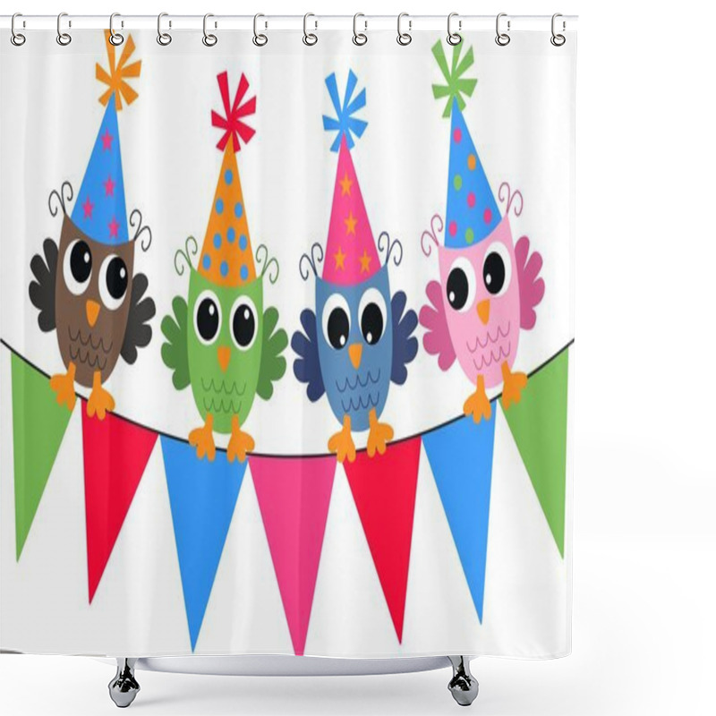 Personality  Happy Birthday Shower Curtains