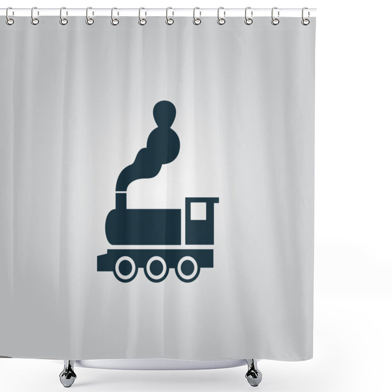 Personality  Train Icon Shower Curtains