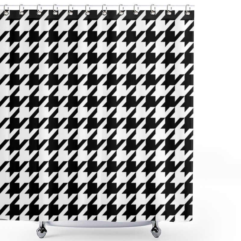 Personality  Seamless Pattern With Dogstooth Shower Curtains