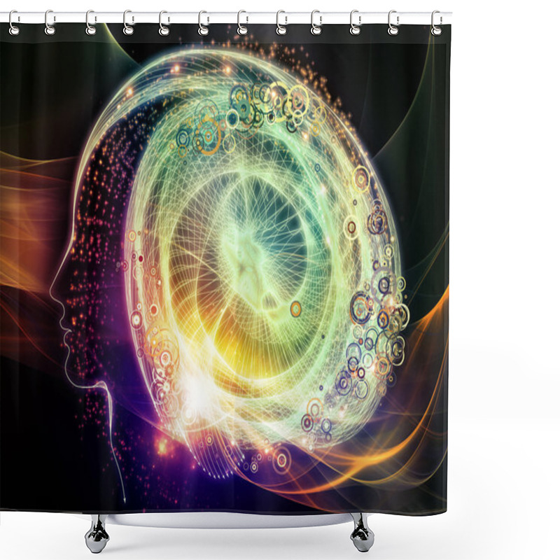 Personality  Speed Of Inner Lines Shower Curtains