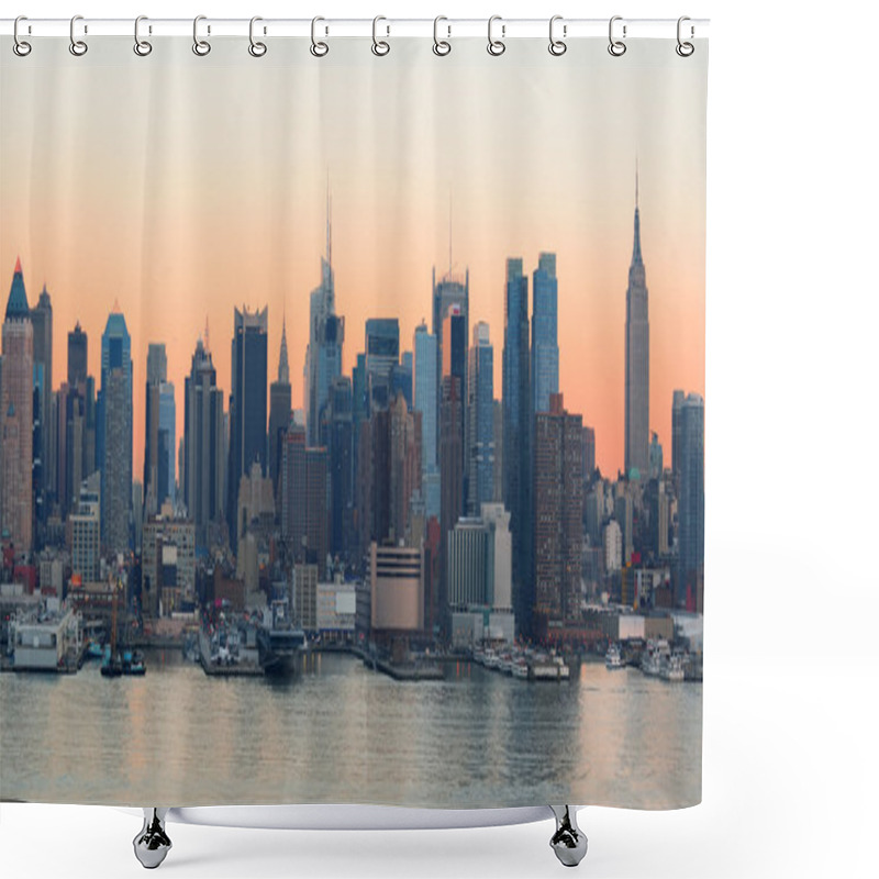 Personality  New York City Sunset Shower Curtains