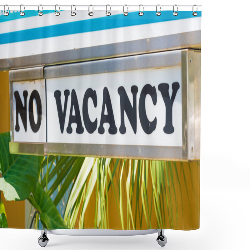 Personality  No Vacancy Motel Sign Shower Curtains