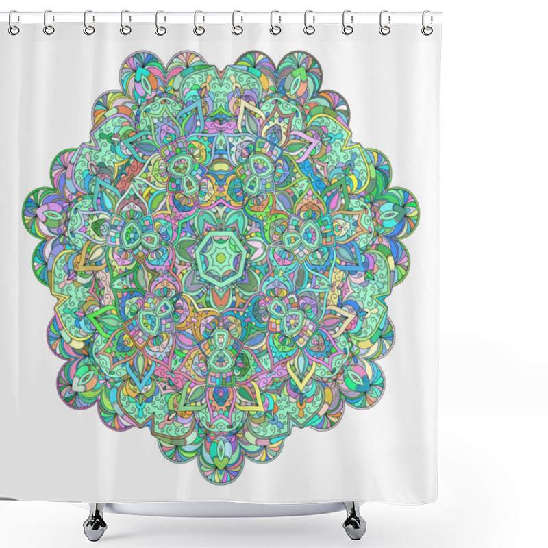 Personality  Hand Drawn Decorative Mandala Shower Curtains