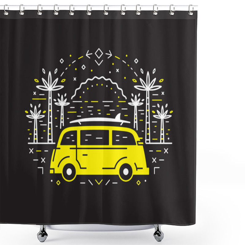 Personality  Van Life Icon  Shower Curtains