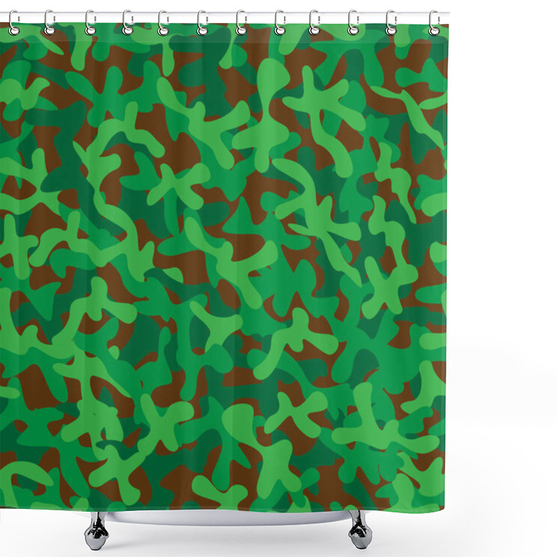 Personality  Wood Camouflage Texture Shower Curtains