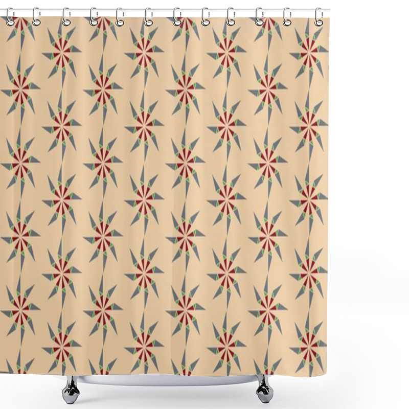 Personality  Abstract Creative Background With Repeated Shapes Shower Curtains