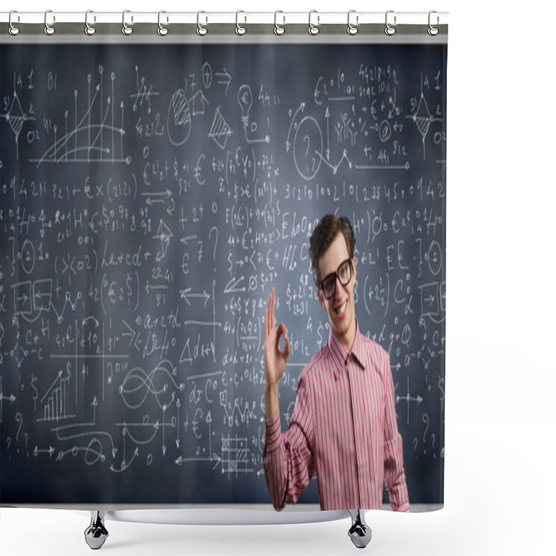 Personality  Funny Scientist Shower Curtains