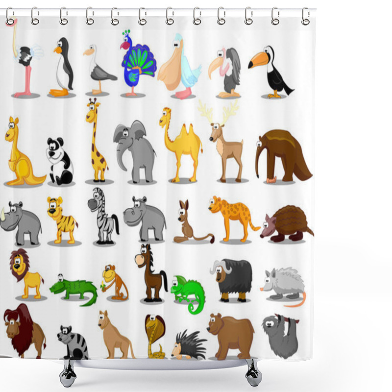 Personality  Extra Large Set Of Animals Shower Curtains