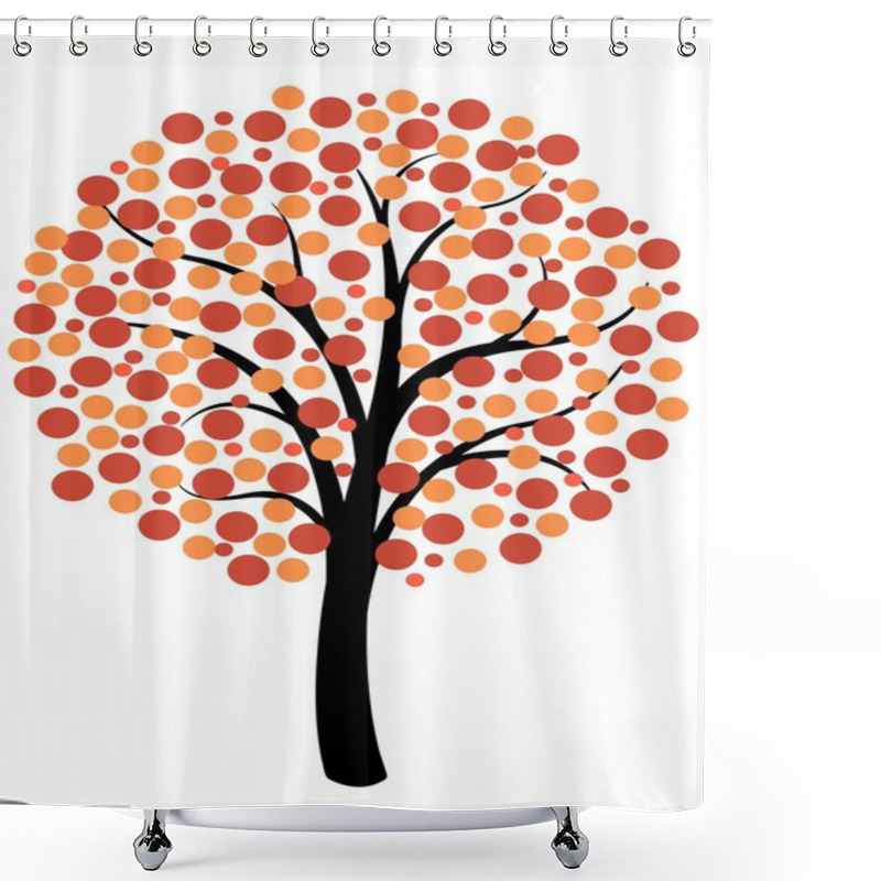 Personality  Simple Autumn Tree Shower Curtains