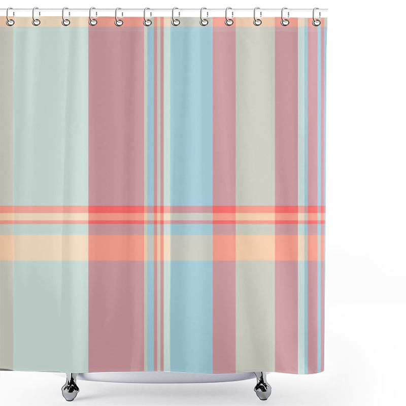 Personality  Soft Pastel Plaid Pattern.  Perfect For Textile Design, Website Backgrounds, Or Stationery.  Subtle And Elegant, This Design Offers A Calming And Versatile Aesthetic. Shower Curtains