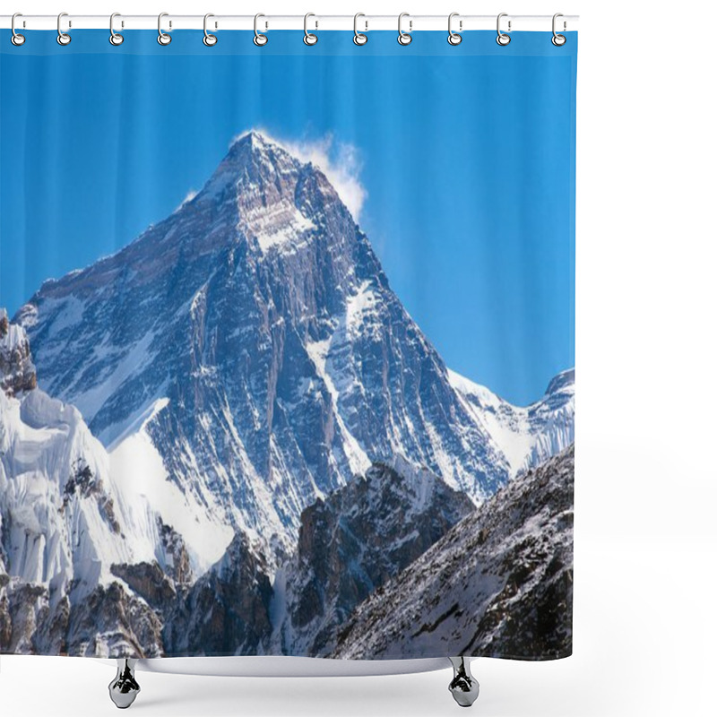 Personality  Top Of Mount Everest From Gokyo Valley Shower Curtains