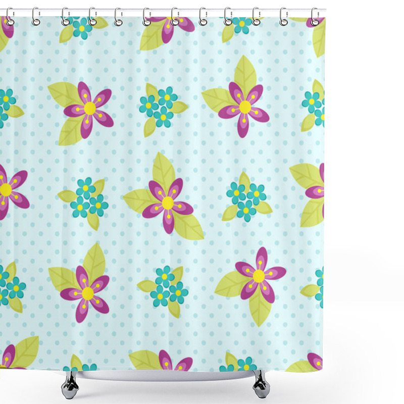 Personality  Flowers Pattern Shower Curtains