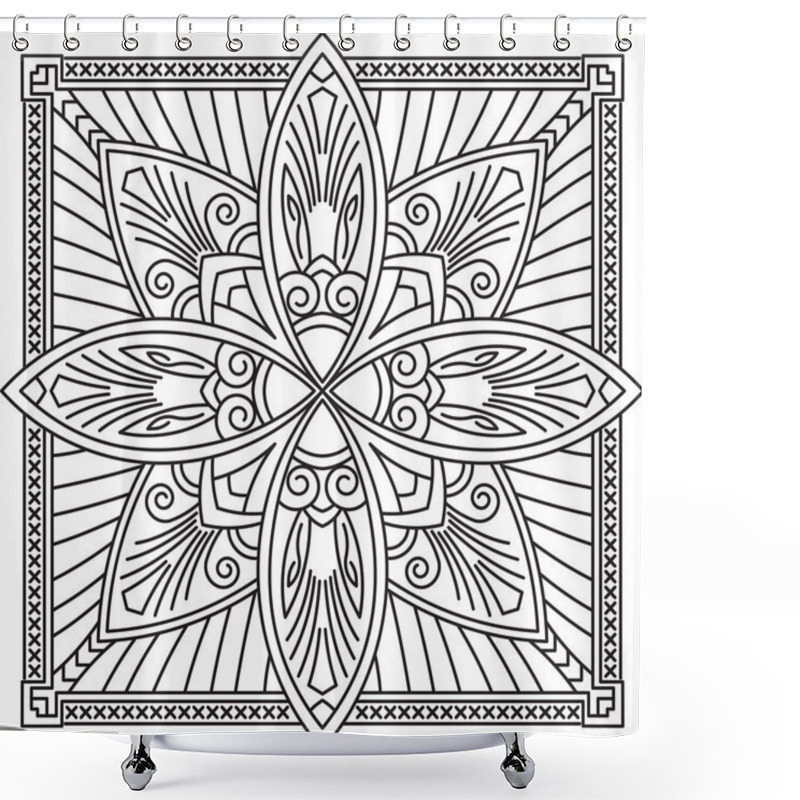 Personality  Mandala Ethnic Design Shower Curtains