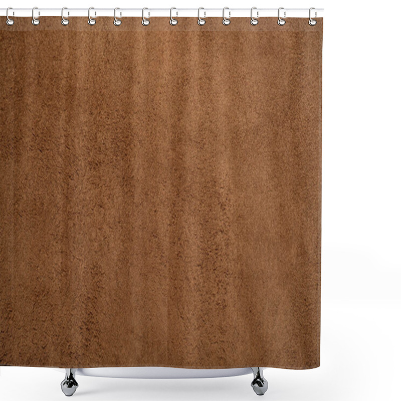 Personality  Brown Suede Leather Texture Background, Genuine Leather, Top View. Suede Texture - Skin Animal. Texture For Design. Can Be Used As Background Wallpaper And Background For Design-works. Shower Curtains