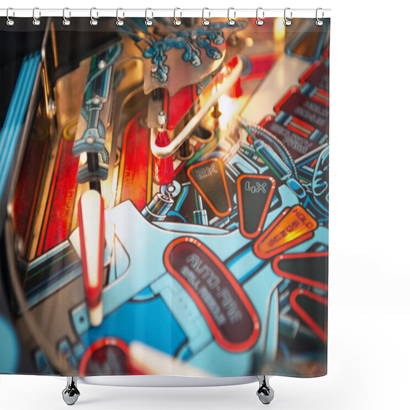 Personality  Pinball Machine Shower Curtains