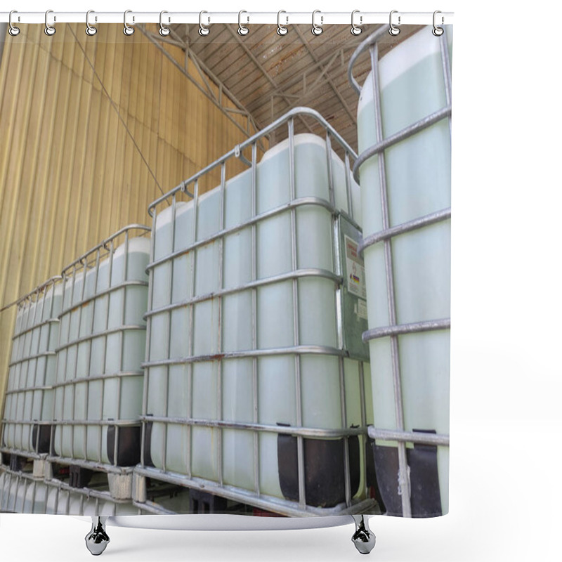 Personality  IBC Tank Container Is A Container That Is Used As A Means Of Transportation And Can Also Be Used To Store Liquid Loads Such As Lubricating Oil, Formic Acid To Hazardous Materials. Shower Curtains