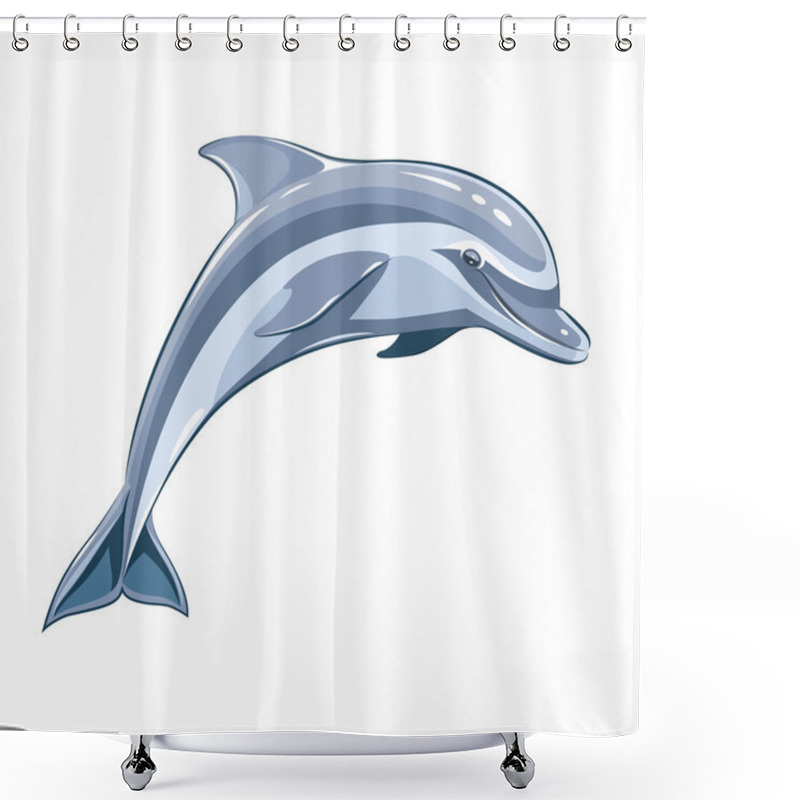 Personality  Dolphin Shower Curtains