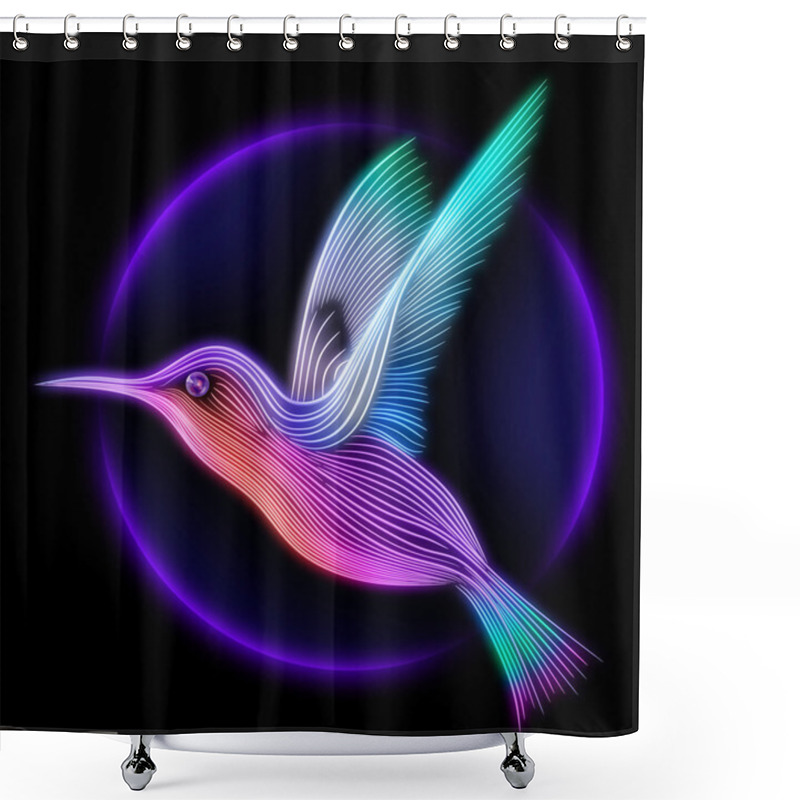 Personality  3d Render Of Colibri Bird - Hummingbird Shower Curtains