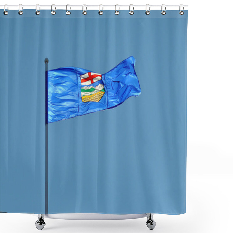 Personality  Provincial Flag For Alberta, Canada Shower Curtains